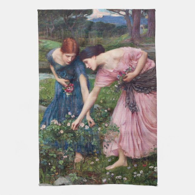 Paño De Cocina Rosas de selección de damas, John William Waterhou (Vertical)