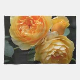 Paño De Cocina Rosas ingleses amarillos