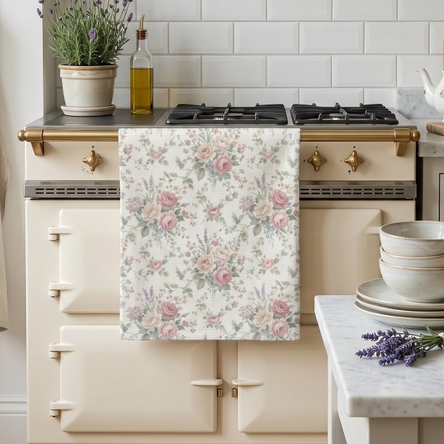 Paño De Cocina Rosas Pastel Elegantes Shabby Chic (Subido por el creador)