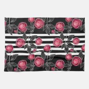 Paño De Cocina Rosas rojas