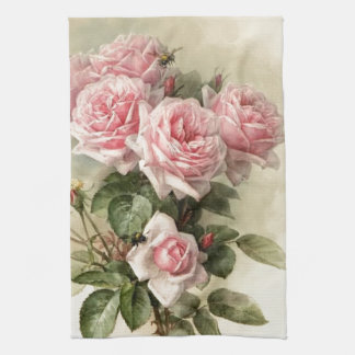 Paño De Cocina Rosas rosados elegantes lamentables del Victorian