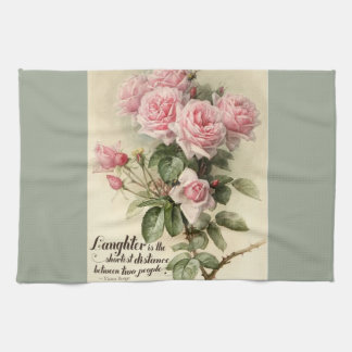 Paño De Cocina Rosas rosados elegantes lamentables del Victorian