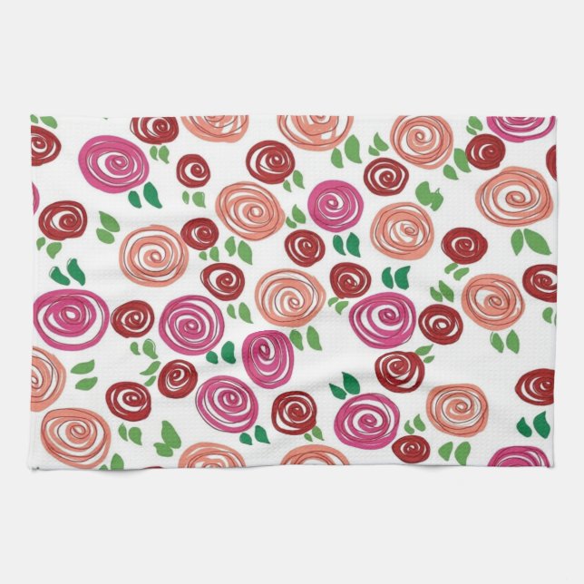 Paño De Cocina Rosas Soñadoras (Horizontal)