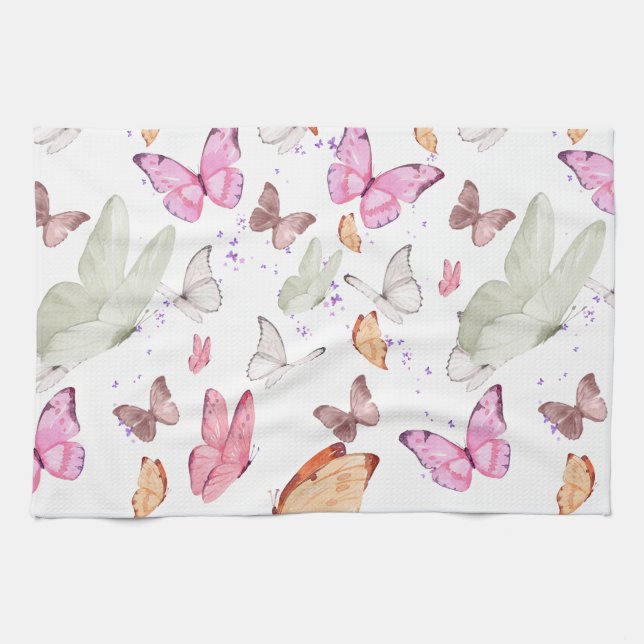 Paño De Cocina rose gold butterfly (Horizontal)