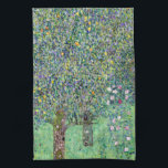 Paño De Cocina Rosebushes Bajo Los Árboles, Gustav Klimt<br><div class="desc">Gustav Klimt (14 de julio de 1862 - 6 de febrero de 1918) era un pintor simbolista austríaco y uno de los miembros más destacados del movimiento secesión de Viena. Klimt es conocido por sus pinturas, murales, bocetos y otros objetos artísticos. Además de sus obras figurativas, que incluyen alegorías y...</div>