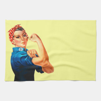 Paño De Cocina Rosie el poster del remachador WWII