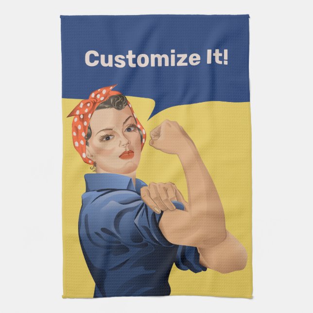 Paño De Cocina Rosie the Riveter (Vertical)