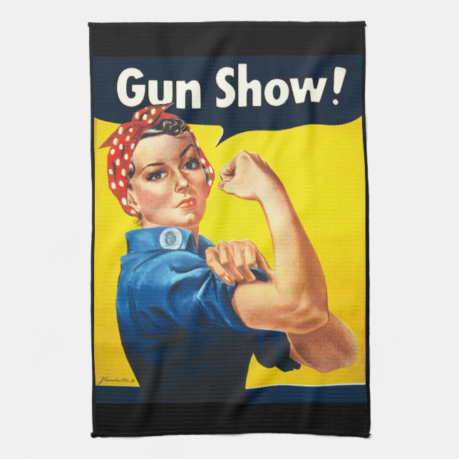 Paño De Cocina Rosie The Riveter: ¡Espectáculo de armas! (Vertical)