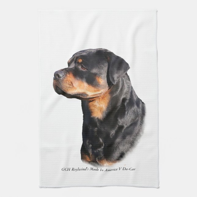 Paño De Cocina Rottweiler (Vertical)