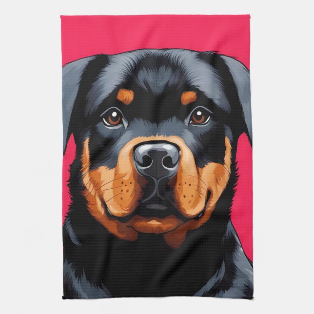 Paño De Cocina Rottweiler (Vertical)