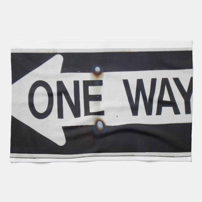 Paño De Cocina Rótulo de sentido único (Horizontal)