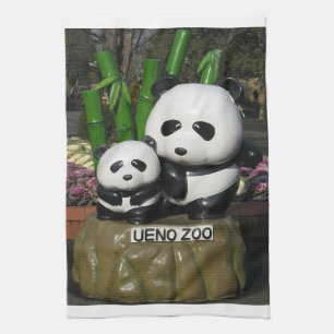 Paño De Cocina Rótulo Ueno Zoo Panda