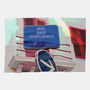 Paño De Cocina Rótulos de la Calle Francesa