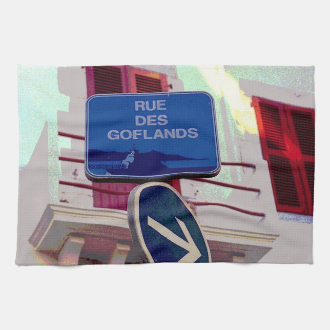 Paño De Cocina Rótulos de la Calle Francesa (Horizontal)