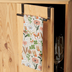 Paño De Cocina Rough Bamboo Floral Daisy Shamrock Farmhouse