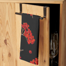 Rowan Berry Kitchen Towel negro 