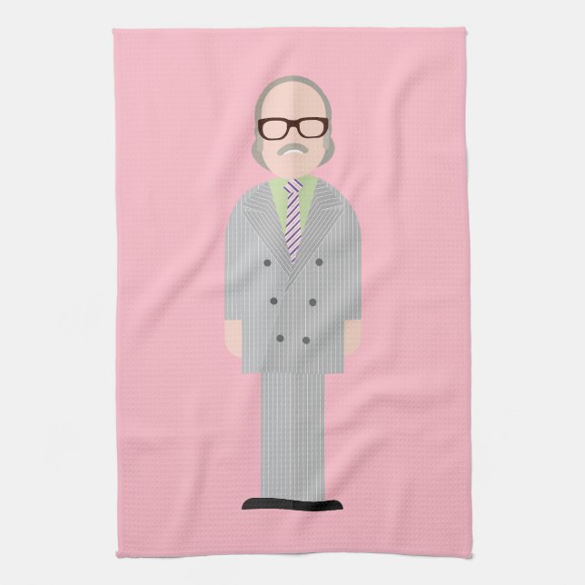 Paño De Cocina Royal – Eccentric Character Kitchen Towel (Vertical)