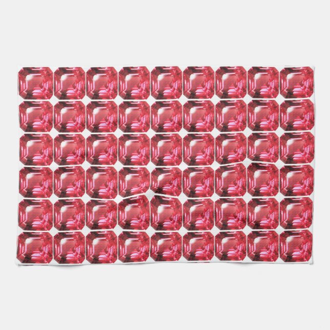 Paño De Cocina Ruby Gemstone Pink (Horizontal)