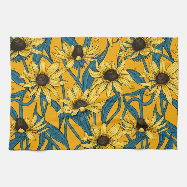 Paño De Cocina Rudbekia amarilla (Horizontal)