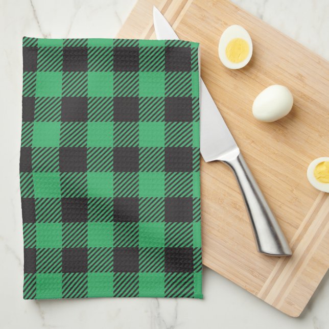 Paño De Cocina Rudolf Silhouette Buffalo Plaid (Doblado Cuarto)