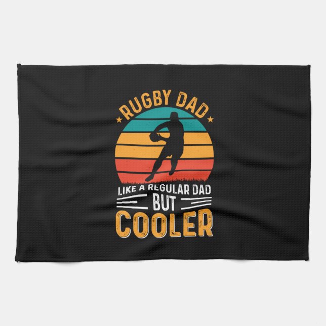 Paño De Cocina Rugby Dad (Horizontal)