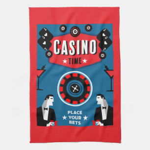 Paño De Cocina Ruleta de póquer de juegos de casino