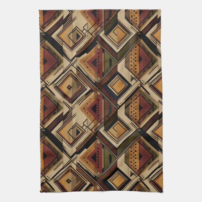 Paño De Cocina Rustic Southwestern Stripe Pattern (1) (Vertical)