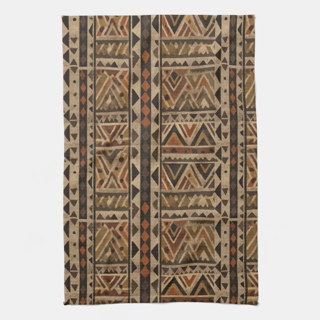 Paño De Cocina Rustic Southwestern Stripe Pattern (2) (Vertical)