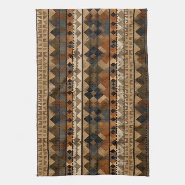 Paño De Cocina Rustic Southwestern Stripe Pattern (6) (Vertical)