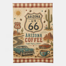 Paño De Cocina Ruta 66 de Arizona Diner del Desierto Estilo al Bo