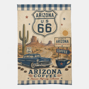 Paño De Cocina Ruta de Arizona 66 Café del Desierto Americana