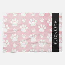 Rutas de perro, manchas blancas, acuarelas rosadas