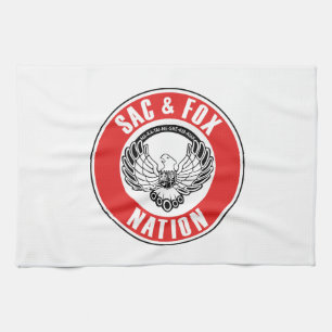 Paño De Cocina sac fox bandera americana nativa usa símbolo étnic
