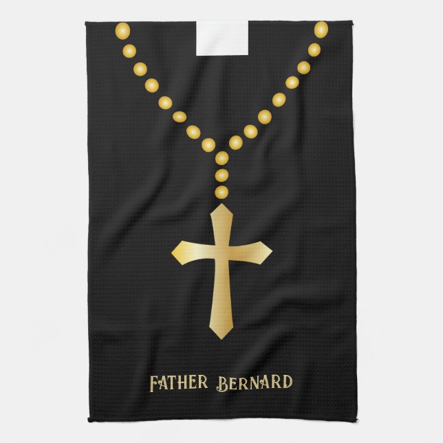 Paño De Cocina Sacerdote Vicario Pastor Religioso (Vertical)