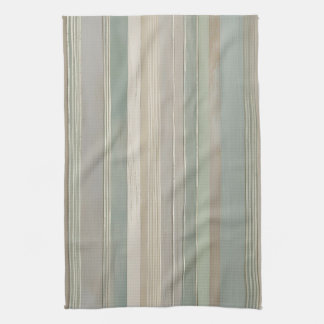 Paño De Cocina Sage Green Dusty Blue Taupe Gray Farmhouse Stripe