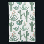 Paño De Cocina Saguaro Cactus Desert Aloe Pattern Watercolor<br><div class="desc">Decore su cocina con esta toalla de cactus acuarela. ¡Hace un gran regalo para el boda o para el ama de casa! Puede personalizar y agregar texto también. Revisa mi tienda por muchos más colores y patrones!</div>