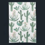 Paño De Cocina Saguaro Cactus Desert Aloe Pattern Watercolor<br><div class="desc">Decore su cocina con esta toalla de cactus acuarela. ¡Hace un gran regalo para el boda o para el ama de casa! Puede personalizar y agregar texto también. Revisa mi tienda por muchos más colores y patrones!</div>