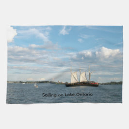 Paño De Cocina Sailing on Lake Ontario Kitchen Towel