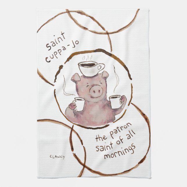 Paño De Cocina Saint Cuppa Jo Absurdi-tea towel (Vertical)