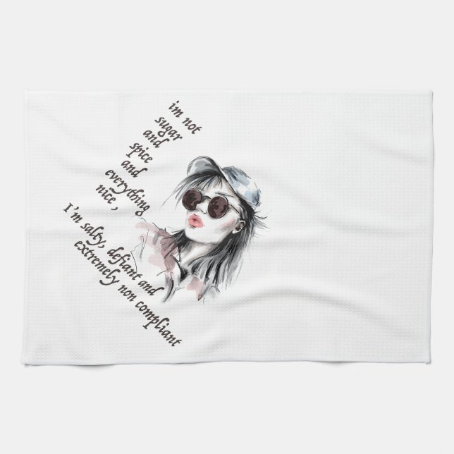 Paño De Cocina Salado y desafiante (Horizontal)