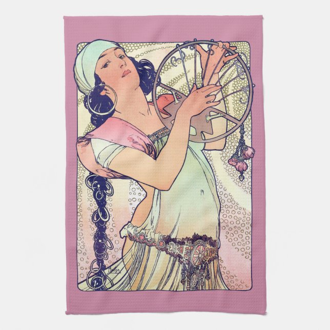 Paño De Cocina Salome, Alphonse Mucha (Vertical)