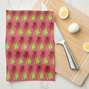 Paño De Cocina Saltos de ruibarbo culinarios Vegetales Gastronomí