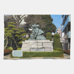 Paño De Cocina Samurai Kamakura Gongoro Kagemasa Kabuki Estatua