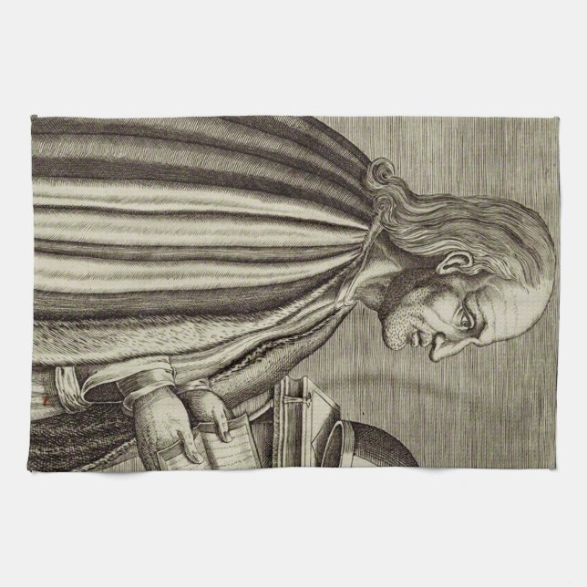 Paño De Cocina San Anselmo de Canterbury Médica de la Iglesia (Horizontal)