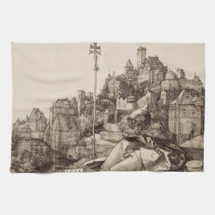 Paño De Cocina San Antonio leyendo por Albrecht Durer