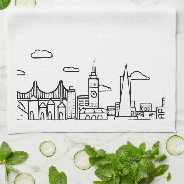 Paño De Cocina San Francisco Dishtowel (Doblado)