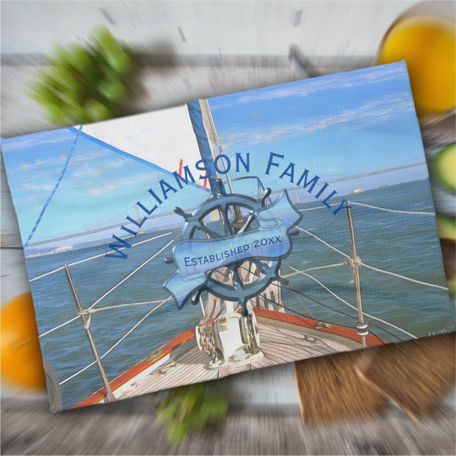 Paño De Cocina San Francisco Sailing Family 0869 (Subido por el creador)