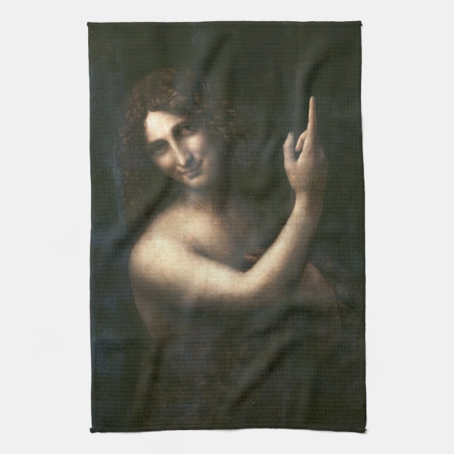Paño De Cocina San Juan el Bautista, Leonardo da Vinci (Vertical)
