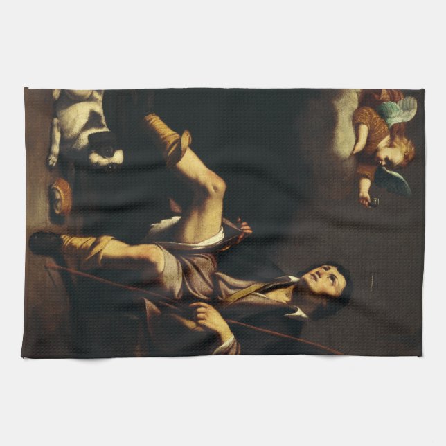 Paño De Cocina San Roque y el Ángel de Guy François (Horizontal)