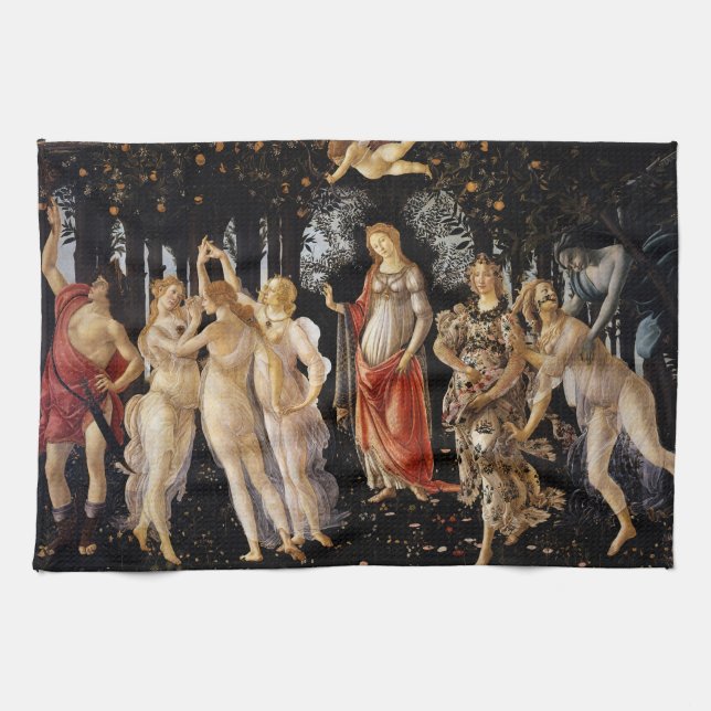 Paño De Cocina Sandro Botticelli - La Primavera (Horizontal)